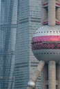 Modern buildings of downtown Lujiazui, Shanghai Royalty Free Stock Photo