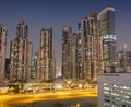 Modern buildings in Dubai city Royalty Free Stock Photo