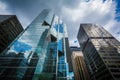 Modern buildings in the Financial District of Toronto, Ontario. Royalty Free Stock Photo