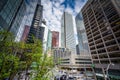 Modern buildings in the Financial District, Toronto, Ontario. Royalty Free Stock Photo