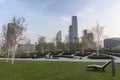 Modern buildings in Gae Aulenti square, Milan