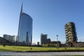 Modern buildings in Gae Aulenti square, Milan