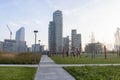 Modern buildings in Gae Aulenti square, Milan