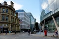 Modern buildings on Hardman street in Manchester city center, England Royalty Free Stock Photo