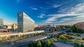 Modern buildings in the new area of Portello timelapse, Milan, Italy