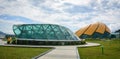 Modern buildings at the park in Haiphong, Vietnam Royalty Free Stock Photo