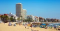 Modern buildings at seaside in Peniscola