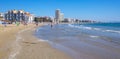 Modern buildings at seaside in Peniscola. Spain