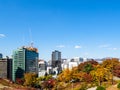 Modern buildings in Seoul city near Namsan Park Royalty Free Stock Photo