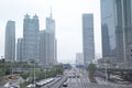 Modern buildings in Shanghai. Royalty Free Stock Photo