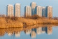 Buildings in the suburbs of Bucharest Royalty Free Stock Photo