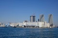 Modern buildings in Tokyo Bay, Japan Royalty Free Stock Photo