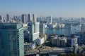 Modern buildings in Tokyo Bay, Japan Royalty Free Stock Photo