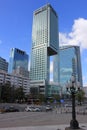 Modern buildings Warsaw Royalty Free Stock Photo