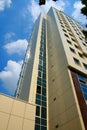 Modern business building against blue sky Royalty Free Stock Photo