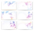 Modern Business Card Set. Pastel arrows.Eps10. Royalty Free Stock Photo