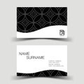 Modern business card template design. With inspiration from the abstract. Contact card for company.