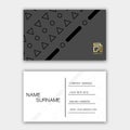 Modern business card template design. With inspiration from the abstract. Contact card for company.