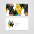 Modern business card template design Royalty Free Stock Photo