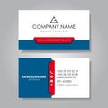 Modern business card template flat design. Vector illustration. Royalty Free Stock Photo