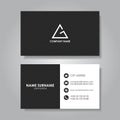 Modern business card template flat design. Vector illustration. Royalty Free Stock Photo