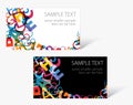 Modern business card templates Royalty Free Stock Photo