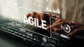 Modern Business Concept Featuring Agile Methodology with Digital Interface and Technology Elements in a Corporate Royalty Free Stock Photo