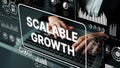 Modern Business Concept Featuring Scalable Growth Visualization with Graphs and Data Analyses on a Laptop Screen Royalty Free Stock Photo