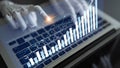 Modern Business Concept with Innovative Technology and Analysis, Showing Data Visualization Graphic on Laptop by Royalty Free Stock Photo
