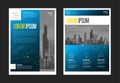 Modern business corporate brochure flyer design template Royalty Free Stock Photo