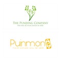Modern business financial company leaf plant money logo design