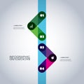 Modern Business Infographic Template - Minimal Timeline Design Royalty Free Stock Photo