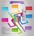 Modern Business Infographic Vector Royalty Free Stock Photo