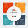 Modern business infographics circle