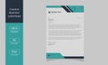 Modern Business Letterhead Design Template. Professional Letterhead Template