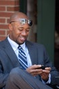 Modern Business Man Texting Royalty Free Stock Photo