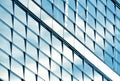Modern business office building blue glass windows Royalty Free Stock Photo