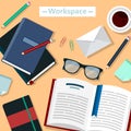 Modern Business Office Workspace Royalty Free Stock Photo