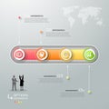 Modern business options infographic.