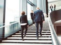 Business people at hall of office building Royalty Free Stock Photo