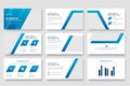 Business PowerPoint presentation slides template design. Use for modern keynote presentation background, brochure layout Royalty Free Stock Photo