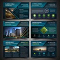 Modern business presentation infographic layout with corporate design elements Royalty Free Stock Photo