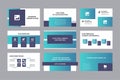 Modern Business Presentation, Pitch Deck, Investment idea presentation vector template