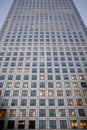 Modern business skyscraper with evening lights in the windows., high-rise building