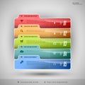 Modern business tabs for infographics Royalty Free Stock Photo