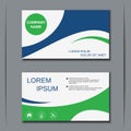 Modern business visiting card vector template Royalty Free Stock Photo