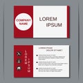 Modern business visiting card vector template Royalty Free Stock Photo