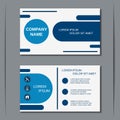 Modern business visiting card vector template