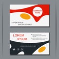 Modern business visiting card vector template Royalty Free Stock Photo