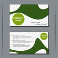 Modern business visiting card vector template Royalty Free Stock Photo